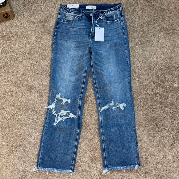 vervet Denim - NWT Vervet High Rise Straight Leg Ankle Jeans